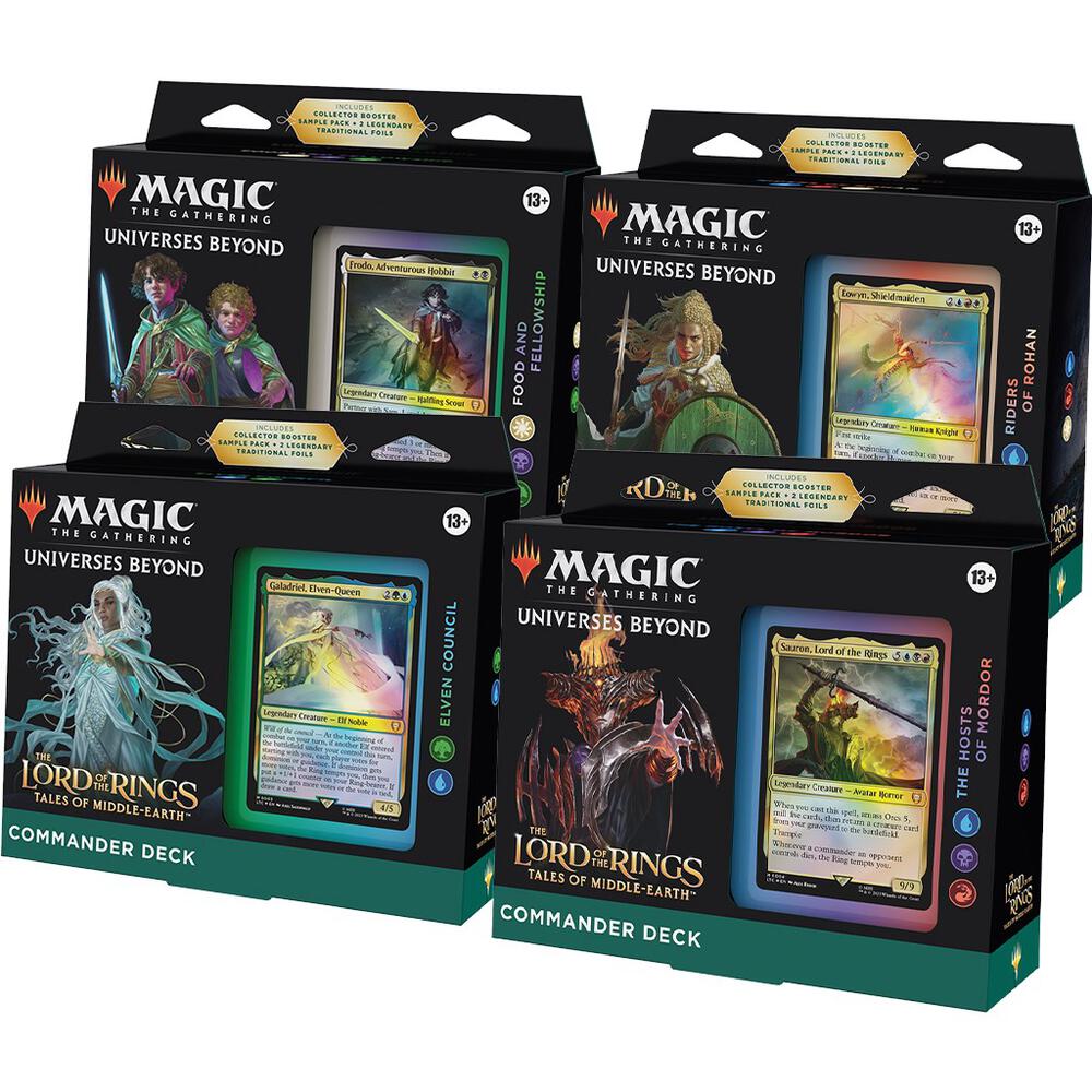 The Lord of the Rings: Tales of Middle-earth Commander Decks [Set of 4 –  Vanric Games